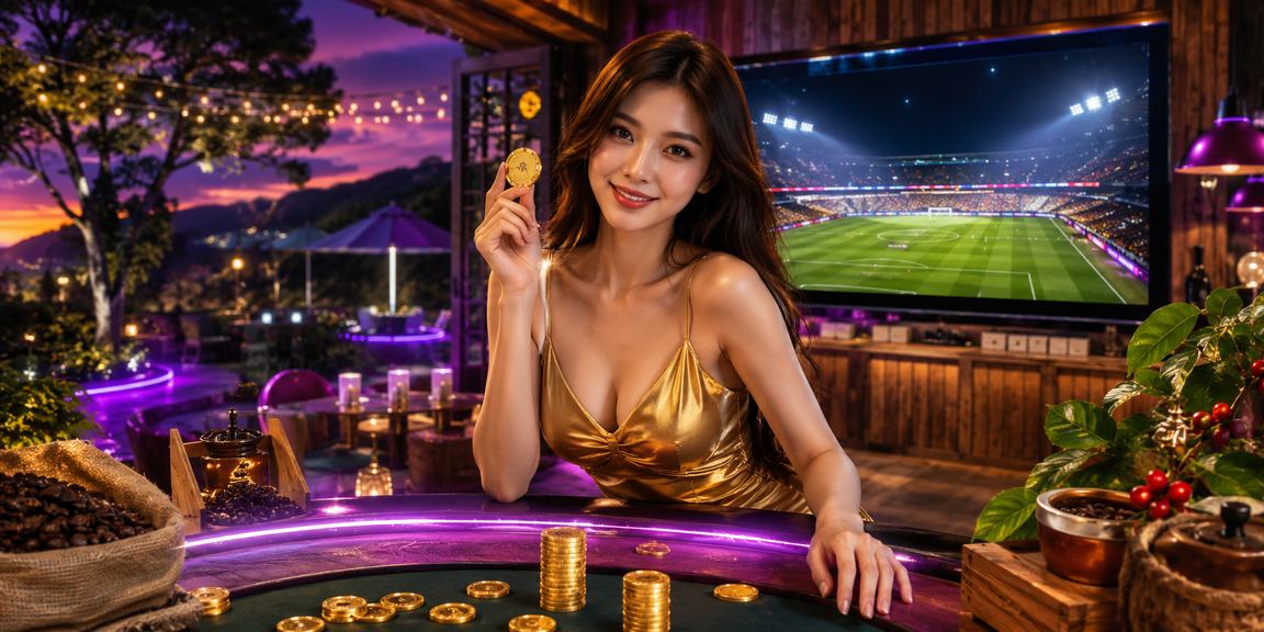 Người dùng theo dõi cược bóng đá và khuyến mãi trên điện thoại bên tách cà phê tại Đà Lạt